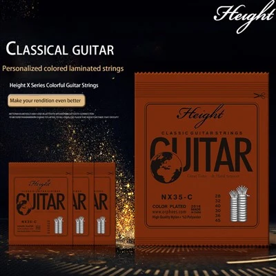 Qhov siab Nx 35- c xim muaj xim guitar