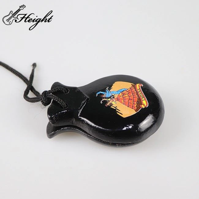 Spanish Castanets Black With Flower Castanet Bamboo Source